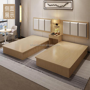 Modern Love Zone Hotel Furniture New Design Solid Wood Bedroom Set High Gloss Finish <b>King</b> <b>Double</b> Queen Single <b>Bed</b> Frame - Product Image 4