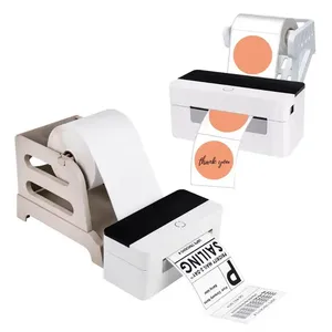 HZ-D108B Een Mazon Fba-Netwerkkabel Android-Barcoderol Om Te Rollen Pakketstickermachine Thermische 4X6 Verzendlabelprinters