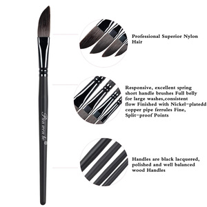 Panwenbo 4 pcs Dao găm striper bàn chải thiết lập chuyên nghiệp tự nhiên màu nước paintbrush <span class=keywords><strong>Set</strong></span> Acrylic pinstripping bàn chải thiết lập - Product Image 3