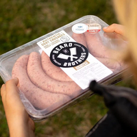 Logo de marque en vinyle Bopp imperméable personnalisé impression d'autocollant d'emballage d'aliments surgelés étiquette de conception d'étiquette de saucisses