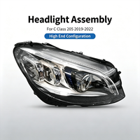 Phares LED haute performance pour Mercedes Benz Classe C 205 2019-2022 Configuration haut de gamme OE A2059069505 A2059069605