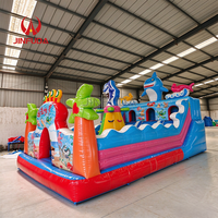 Aire de jeux gonflable sur le thème de l'espace de qualité commerciale avec toboggans, château gonflable pour enfants pour événements en plein air
