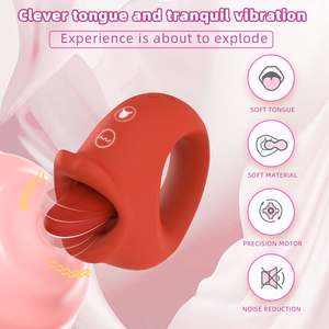 AITT Custom Clitoral Stimulator Vibrator with 10 Vibration 10 Thrusting Licking Tongue 100% Waterproof USB Rechargeable <strong>Sex</strong> <strong>Toy</strong> - Product Image 3