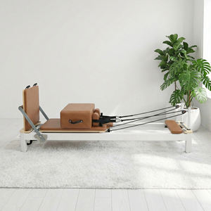 Cama de Pilates Reformer de Aluminio Marrón de Lujo, Duradera, para Entrenamiento de Core, Grado 6, para Estudio de Yoga, Venta al por Mayor - Product Image 1
