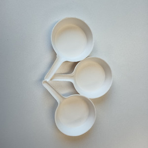 Vajilla Desechable de Bagazo de Caña de Azúcar, Mini Bandeja <span class=keywords><strong>Poco</strong></span> <span class=keywords><strong>Profunda</strong></span> Blanca, 3.6 x 2.2 x 0.6 Pulgadas - 50 Unidades - Product Image 2