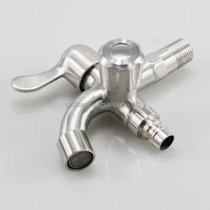 Bibcock de tuyau d'arrosage en acier inoxydable, robinet de robinet de robinet d'arrosage pour <span class=keywords><strong>machine</strong></span> à <span class=keywords><strong>laver</strong></span> intérieure et extérieure - Product Image 2