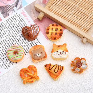 Accessoires en résine 3D Manna Small, forme de <span class=keywords><strong>pain</strong></span> de dessin animé, pour colle à crème, accessoires pour épingles à cheveux, décoratifs - Product Image 2
