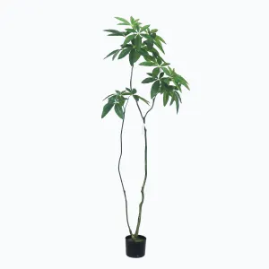 Xunmengyuan Best price Eco-friendly Artificial Plants Bonsai Plastic Decorative Pachira Macrocarpa