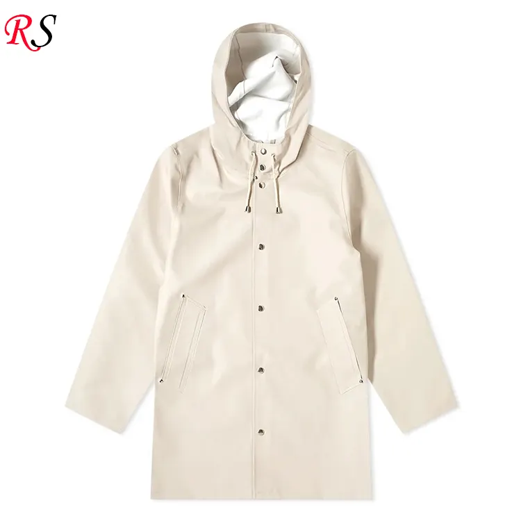 ผู้ผลิตจีนแฟชั่นกันน้ำ Rainwear ผู้ชายเสื้อแจ็คเก็ตเสื้อกันฝน