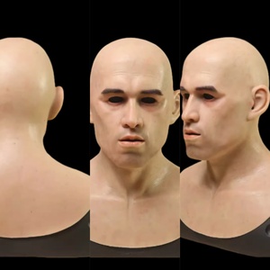 Masque réaliste en silicone portable pour homme jeune et élégant, personnalisable, accessoires de costume pour films, télévision et cosplay, masques masculins réalistes - Product Image 6
