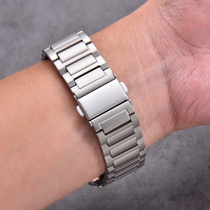 Bracelet de montre en métal Jaetium Classic Design Bead Of Rice pour Apple Watch, bracelet en titane de qualité 2 - Product Image 2