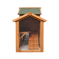Clapet à lapin en bois Lapin Lapin Cage avec 2 pistes Maison Habitats pour petits animaux