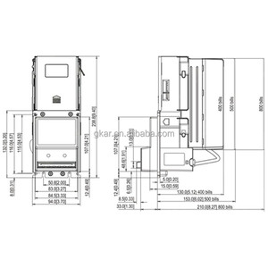 USA Popular Pulse RS232 300 500 <span class=keywords><strong>800</strong></span> Note Cassette ICT PA7 Bill Acceptor pour Fish Table Skill Machine - Product Image 5