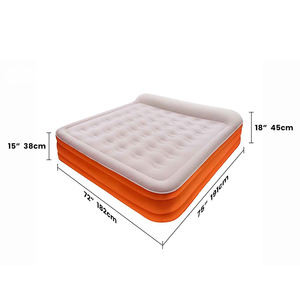 <span class=keywords><strong>Matelas</strong></span> pneumatique surélevé en tissu King Size avec <span class=keywords><strong>pompe</strong></span> rechargeable 4000mAh Ultra confortable et durable pour le <span class=keywords><strong>camping</strong></span> à domicile - Product Image 4