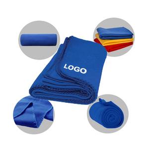 بطانيات هدايا ترويجية بالجملة بالجملة-بطانيات بوليستر بألوان مختلفة رخيصة مريحة-شعار مطرز مخصص - Product Image 4