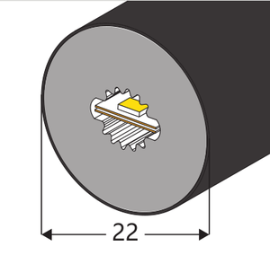 Tube néon flexible en silicone LED DMX noir 360°, lumières DJ programmables, tube néon D22 pour festivals de <span class=keywords><strong>musique</strong></span> et raves - Product Image 6