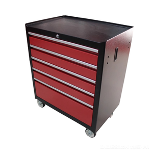 خزانة ملفات معدنية حديثة مكونة من 5 أدراج مع عجلات للتحريك، مناسبة للمكتب المنزلي - Product Image 3