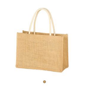 Bolsos de Yute Elegantes, de Gran Capacidad, en Varios Tamaños, Cuadrados, Duraderos y Resistentes a la Abrasión para Mujer - Product Image 1