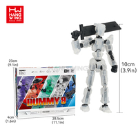 HW New Children's Imagination Fun Hombre Mujer Multi Form Transformation Assembly 9-Joint Lucky Digital Person Toy Set