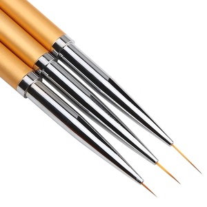 3Pcs French Stripe Nail Art Liner Brush Set 3D Tips Line Stripes DIY Drawing Pen UV Gel Brushes Painting Pen Manicure Tools - Product Image 1