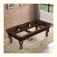 Lit en ardoise en bois massif Vintage classique Table de billard rustique de luxe personnalisée 8ft 9ft Table de billard sculptée sur pieds de style antique