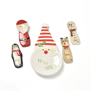All'ingrosso personalizzato stampato pupazzo di neve natale piatti e piatti decorativi in ceramica - Product Image 2