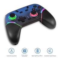 Controles de Juego Inalámbricos X9 de Alta Calidad con Bluetooth para PC, Iluminación RGB y Doble Vibración para Switch