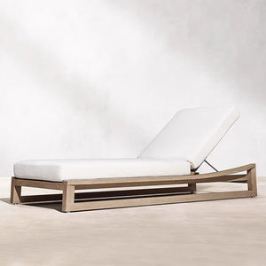 كرسي شاطئ من خشب الساج بجانب المسبح مقاوم للطقس حديقة صالات شمس من خشب الساج - Product Image 6