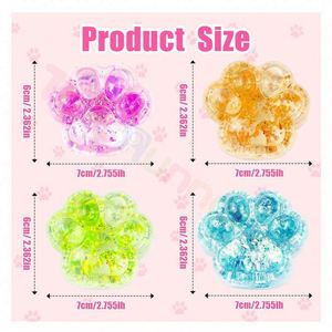 Nouvelle conception, balle anti-stress ultra douce en forme de patte de chat, jouet sensoriel Kawaii Mochi, jouet de thérapie sensorielle, matériau en mousse, unisexe - Product Image 4