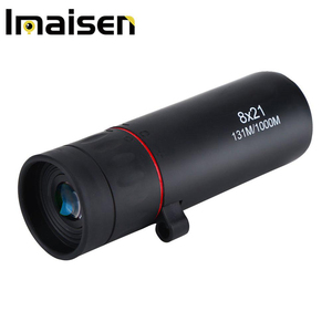 Telescópio compacto de bolso, 8x21 mini filme verde, 131m/1000m, monocular, de bolso, ajustável, foco ajustável, caça ao ar livre - Product Image 1