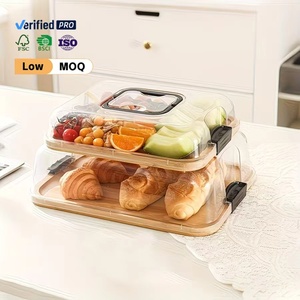 <span class=keywords><strong>Bandejas</strong></span> de Madera Decorativas <span class=keywords><strong>para</strong></span> Habitaciones con Tapa Acrílica Sellada, Bandeja de Madera <span class=keywords><strong>para</strong></span> Cubiertos, Bandeja de Madera Portátil Personalizada <span class=keywords><strong>para</strong></span> Alimentos con Tapa - Product Image 1
