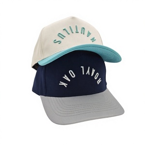 Gorra de Béisbol de Cinco Paneles en Dos Tonos, Más Vendida, con Logotipo Bordado Personalizado, MOQ Bajo, OEM, Suministro Confiable de Fábrica Profesional - Product Image 3