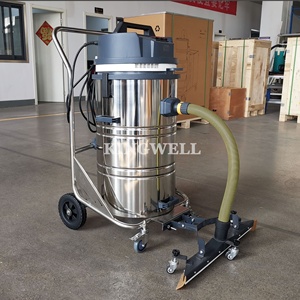Aspiradora industrial en seco y húmedo de fábrica OEM Aspiradora de suelo húmedo y seco comercial de acero inoxidable - Product Image 2