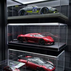 Yueli cao minh bạch tùy chỉnh Acrylic Xe mô hình hộp hiển thị với bề mặt đánh bóng midcentury phong cách hiện đại chống bụi lưu trữ - Product Image 1