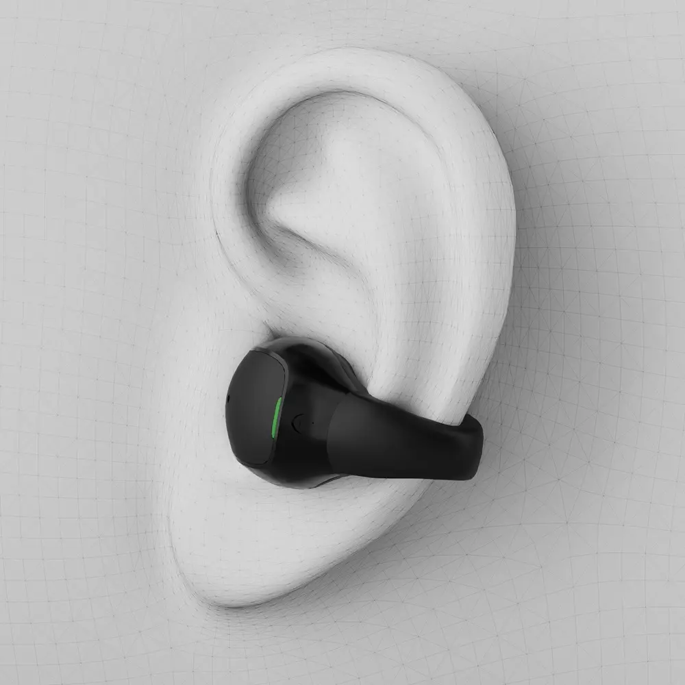 Komfortable hochwertige wasserdichte Knochenleitungs-Kopfhörer kabelloser Ohrclip Bluetooth offene Ohrkopfhörer Ohrhörer
