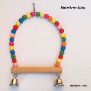 لعبة ببغاء: سلم، أرجوحة، حامل طيور، مجثم حلقي معلق، لعبة مضغ، مستلزمات الحيوانات الأليفة، موديل - Product Image 6