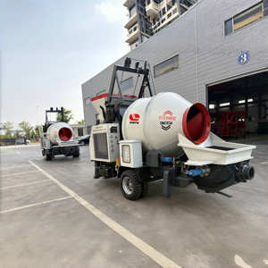 Bomba mezcladora de hormigón móvil de fábrica, bomba de hormigón diésel JBT30 CON MEZCLADOR - Product Image 1