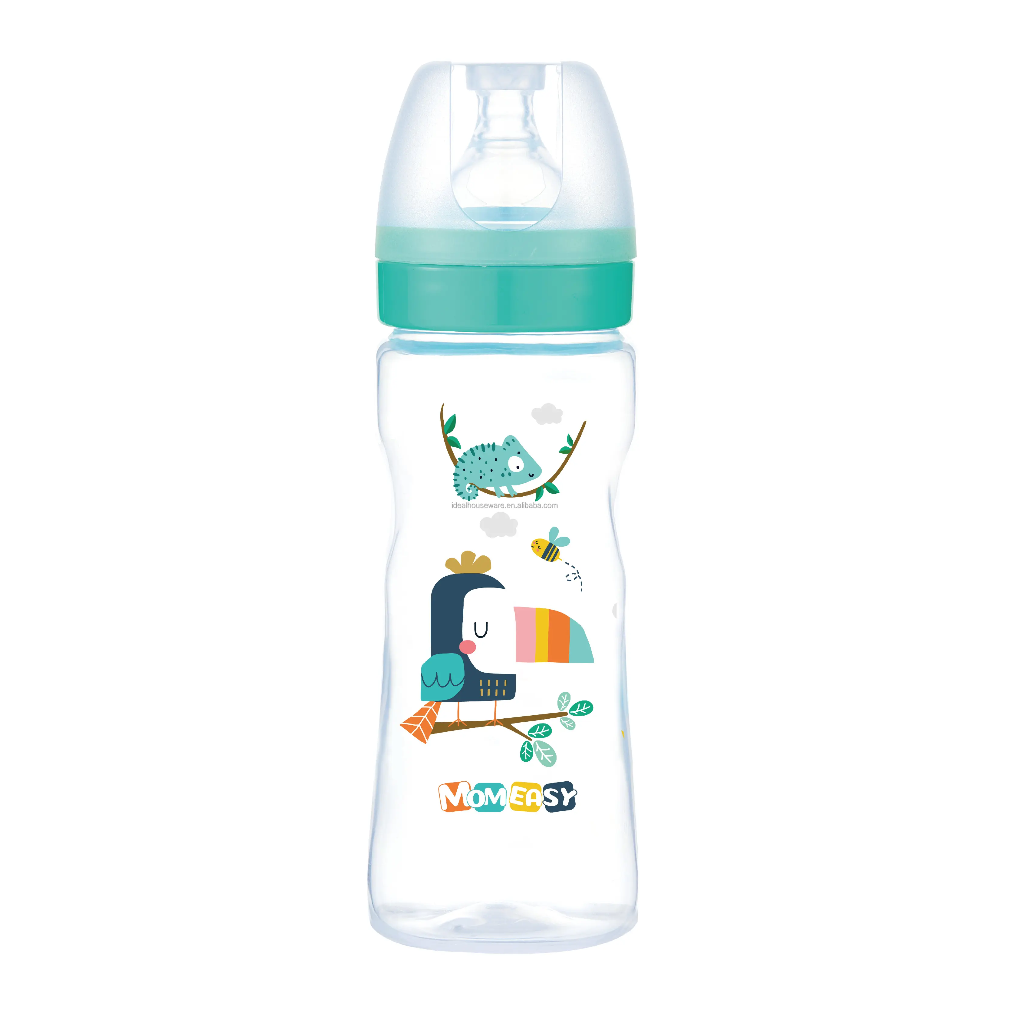 11oz/330ml PP Biberon à col large Nouveau style Biberon pour bébé Biberon drôle