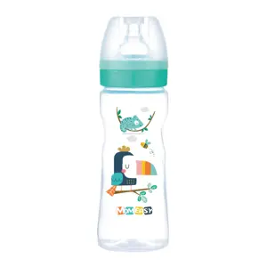 11oz/330ml PP geniş boyun biberon yeni stil bebek biberon komik bebek şişeleri