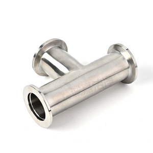 Conector en T de vacío Chengjia Kf de acero inoxidable 304 de diámetro igual, horizontal, para sistema de vacío - Product Image 4