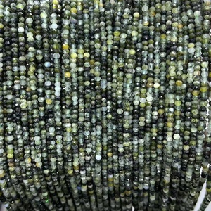 Cuentas facetadas de piedras preciosas naturales mixtas de 2x3mm, cuentas espaciadoras sueltas para pulseras, collares y joyería DIY al por mayor - Product Image 6
