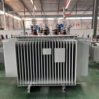 Transformateur hermétique triphasé immergé dans l'huile 100 kVA 10 kV 50 Hz/60 Hz sans entretien pour hôtels monophasé/triphasé
