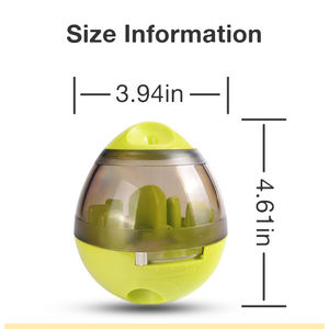 Vaso de juguete para mascotas, alimentador lento automático para mascotas, pelota para perros, mascotas, interactiva, ajustable, juguetes dispensadores de bolas para perros - Product Image 4