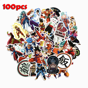 100 Piezas <span class=keywords><strong>de</strong></span> Adhesivos <span class=keywords><strong>de</strong></span> Anime <span class=keywords><strong>de</strong></span> Dragon Z, Adhesivos Decorativos para Equipaje, Automóviles, Botellas, Computadoras Portátiles, Paredes - Product Image 6