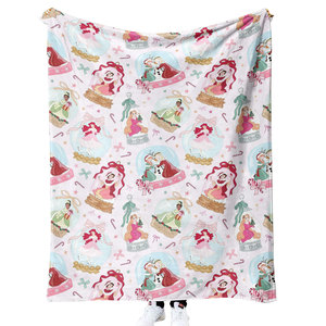 Mới Bán Buôn Giáng Sinh Phim Hoạt Hình Chăn Tùy Chỉnh In Ấn Mềm Lông Cừu Nhà Ném Mặc Sang Trọng Chăn - Product Image 5