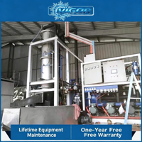 Machine à glace industrielle à tubes de grande capacité 12 tonnes avec compresseurs Frascold & Emerson, moteur et engrenages refroidis par eau pour la transformation alimentaire