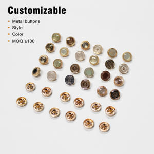Waschbare Maßgefertigte <span class=keywords><strong>Jeans</strong></span>-Nieten mit Graviertem Logo Metallknöpfe Goldknöpfe und Druckknöpfe für Denim-Kleidung - Product Image 1