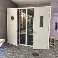 Cabine insonorisée mobile moderne en aluminium avec porte vitrée pour bureau, KTV, réduction du bruit, cabine téléphonique, hôtel, extérieur, événements en direct