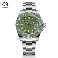 Jam Tangan Diver Otomatis Pria Stainless Steel Tahan Air Analog Berkualitas Tinggi Pasokan ODM