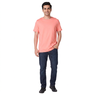 T-shirt en coton lourd pour homme, design personnalisé de haute qualité, manches courtes, col rond, t-shirt oversize pour homme - Product Image 1